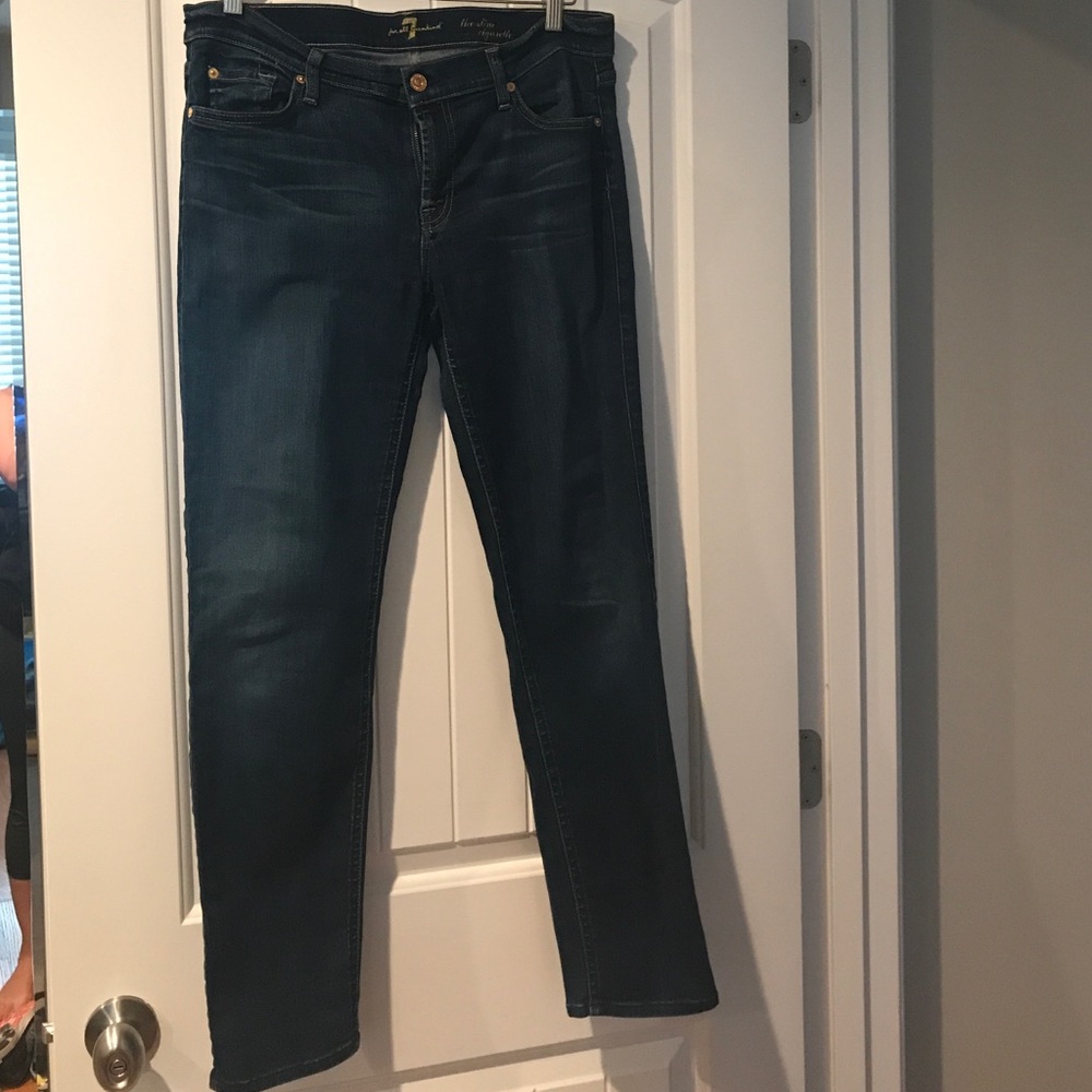 Slim cigarette style jeans 7 for all mankind